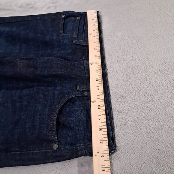 Levis 527 Jeans Men 36x30 Boot Cut Whiskers 100% Cotton Dark Blue Denim Western - Picture 8 of 15